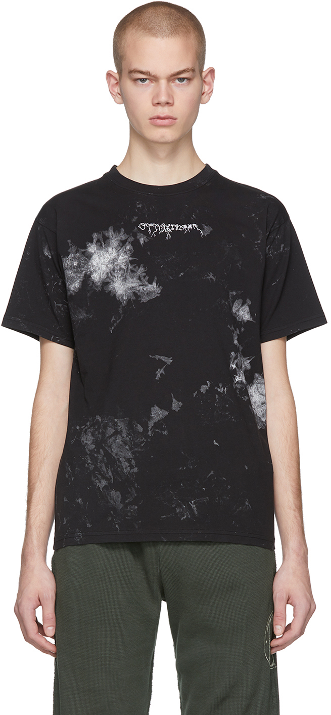 Ottolinger: Black & White Painted T-Shirt | SSENSE