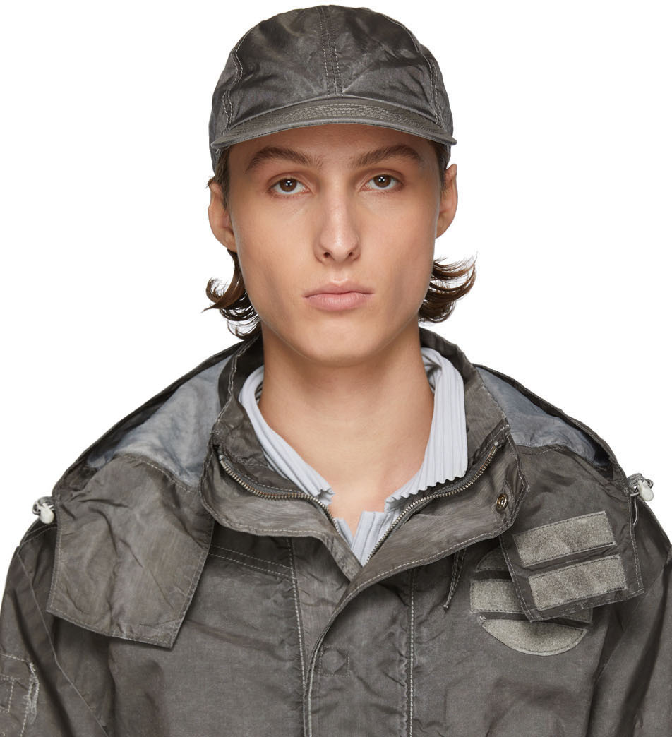 Kanghyuk: Grey Readymade Airbag Cap | SSENSE Canada