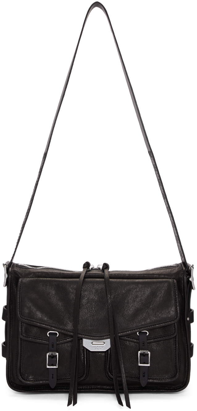 rag & bone Black Small Field Messenger Bag SSENSE Canada