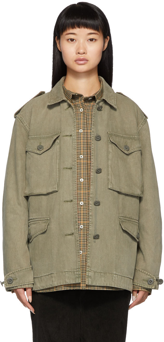 rag & bone: Khaki Army Tent Field Jacket | SSENSE