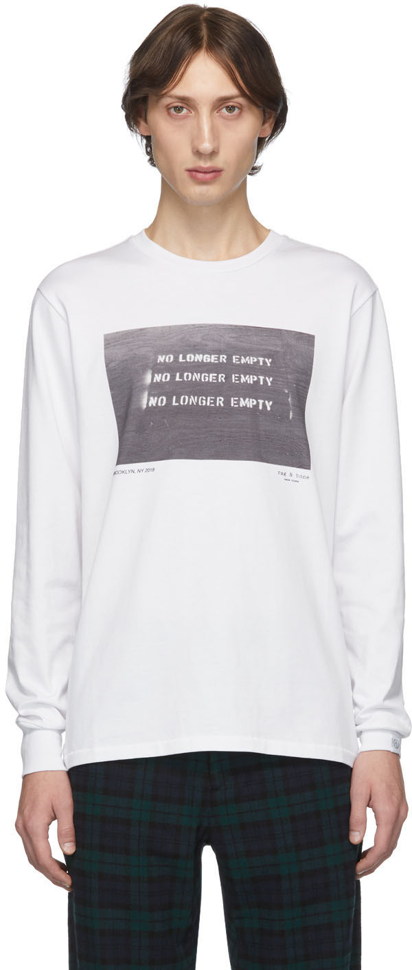 rag & bone: White Empty Long Sleeve T-Shirt | SSENSE