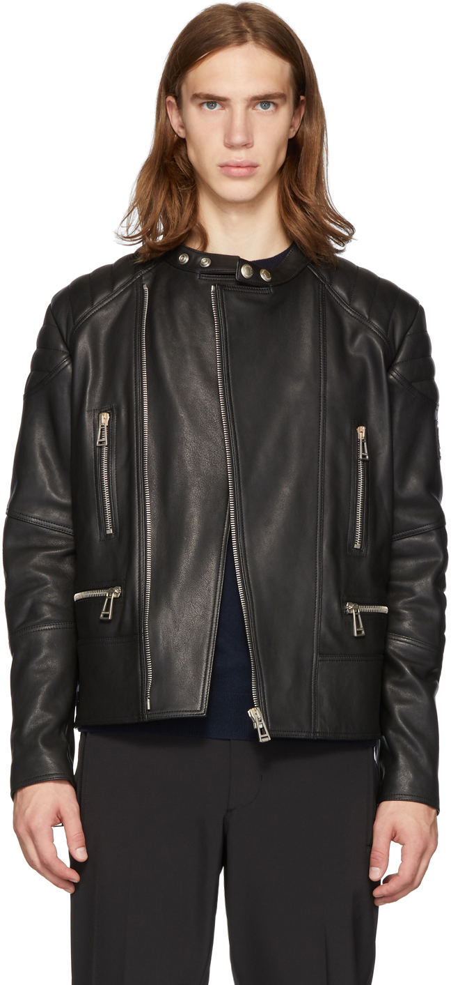 Belstaff: Black Sidney Jacket | SSENSE Canada