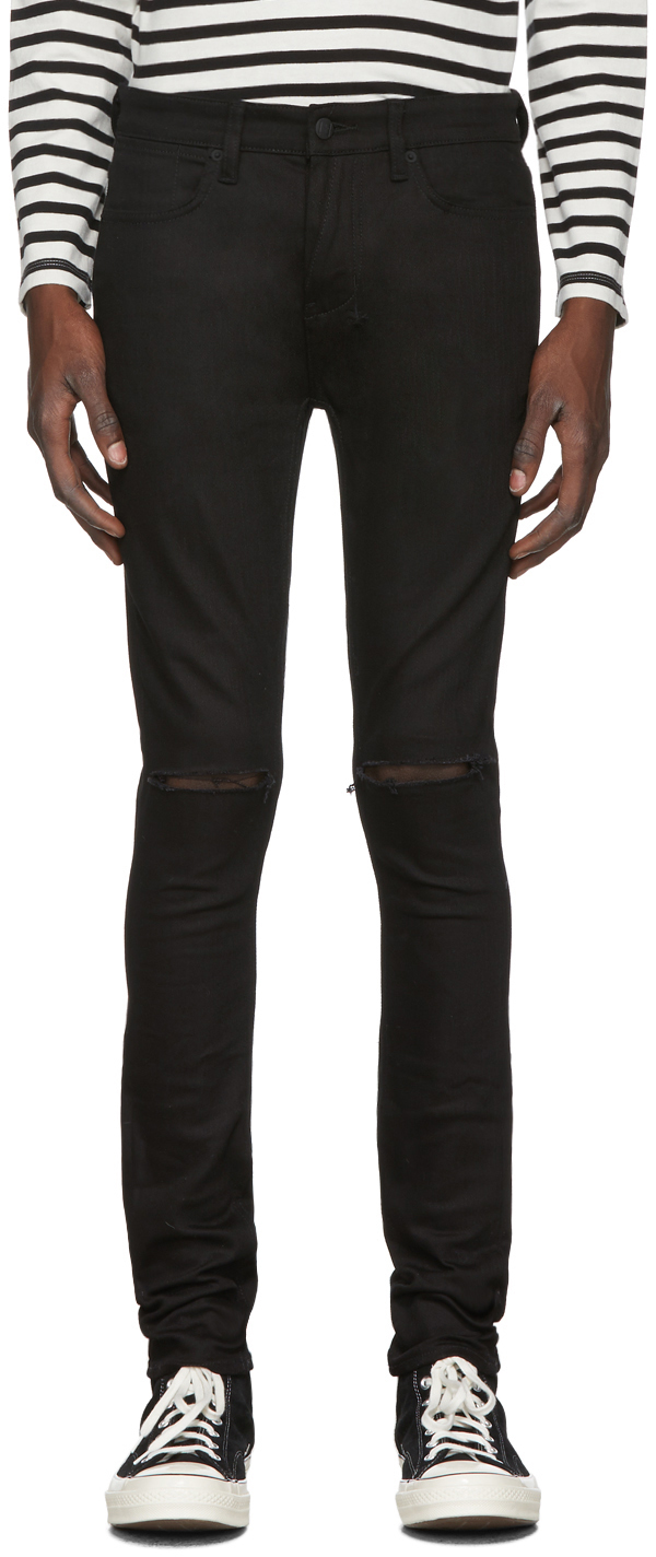 Ksubi: Black Van Winkle Ace Slice Jeans | SSENSE UK