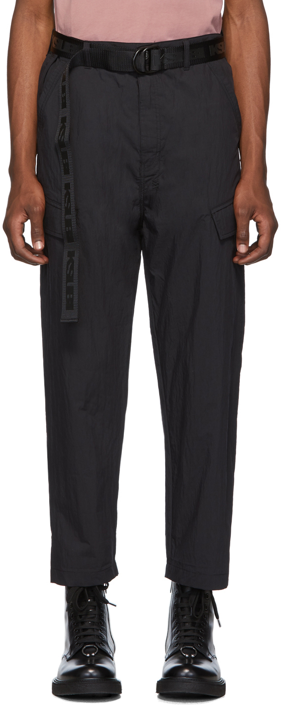 Ksubi: Black Downtown Cargo Pants | SSENSE