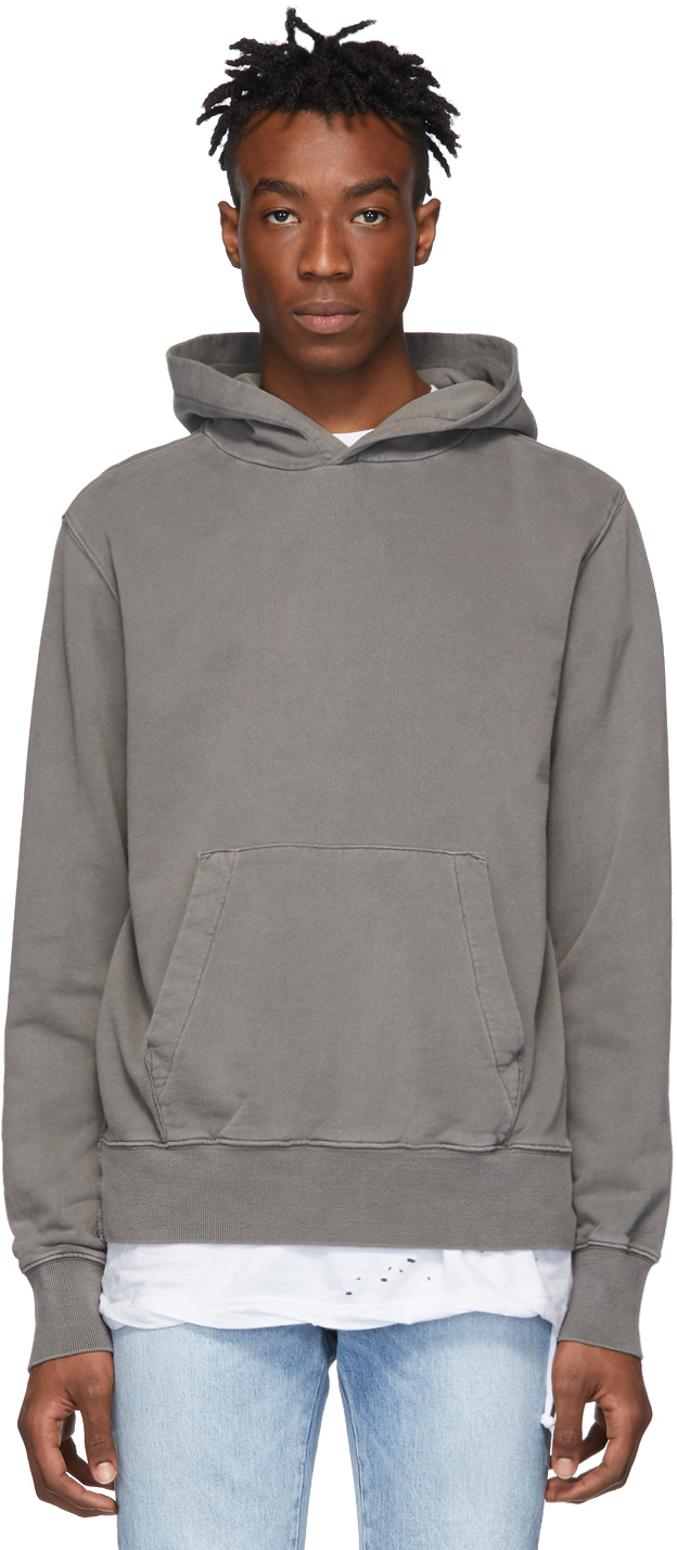 Ksubi: Grey Seeing Lines Hoodie | SSENSE