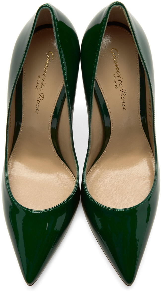 gianvito rossi green pumps