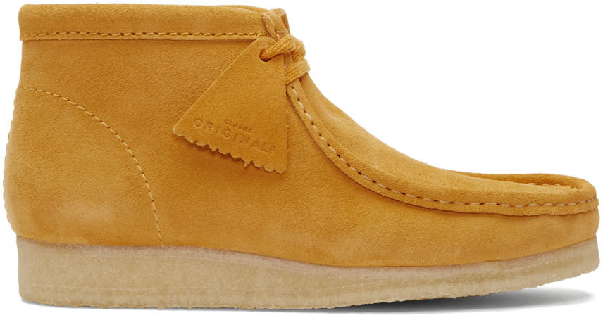 clarks boots yellow