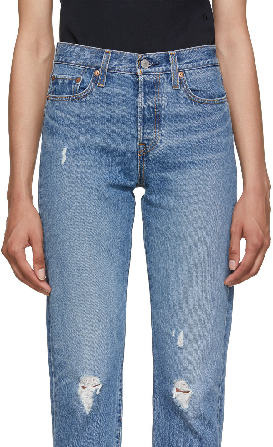 levi's frayed jeans