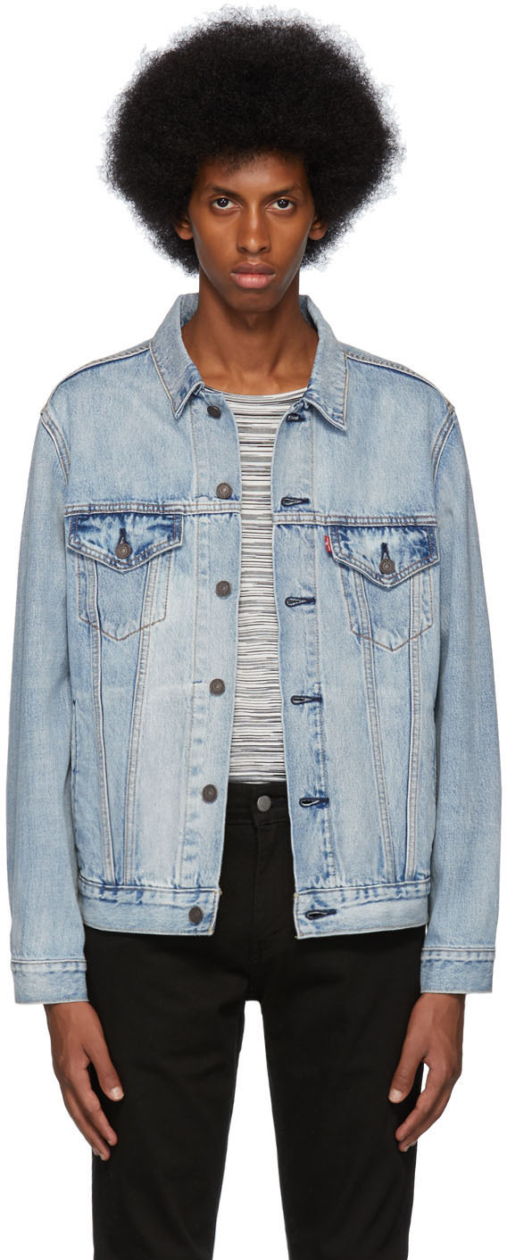 Levi's: Blue Denim Vintage-Fit Trucker Jacket | SSENSE