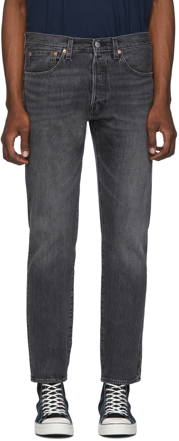 Levi's: Grey 501 Slim Taper Jeans | SSENSE