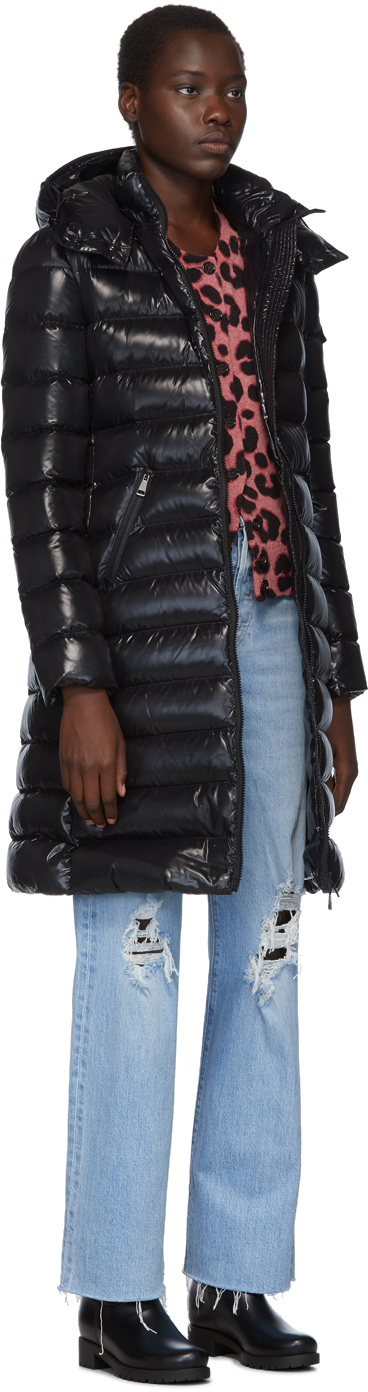 moncler black moka down jacket