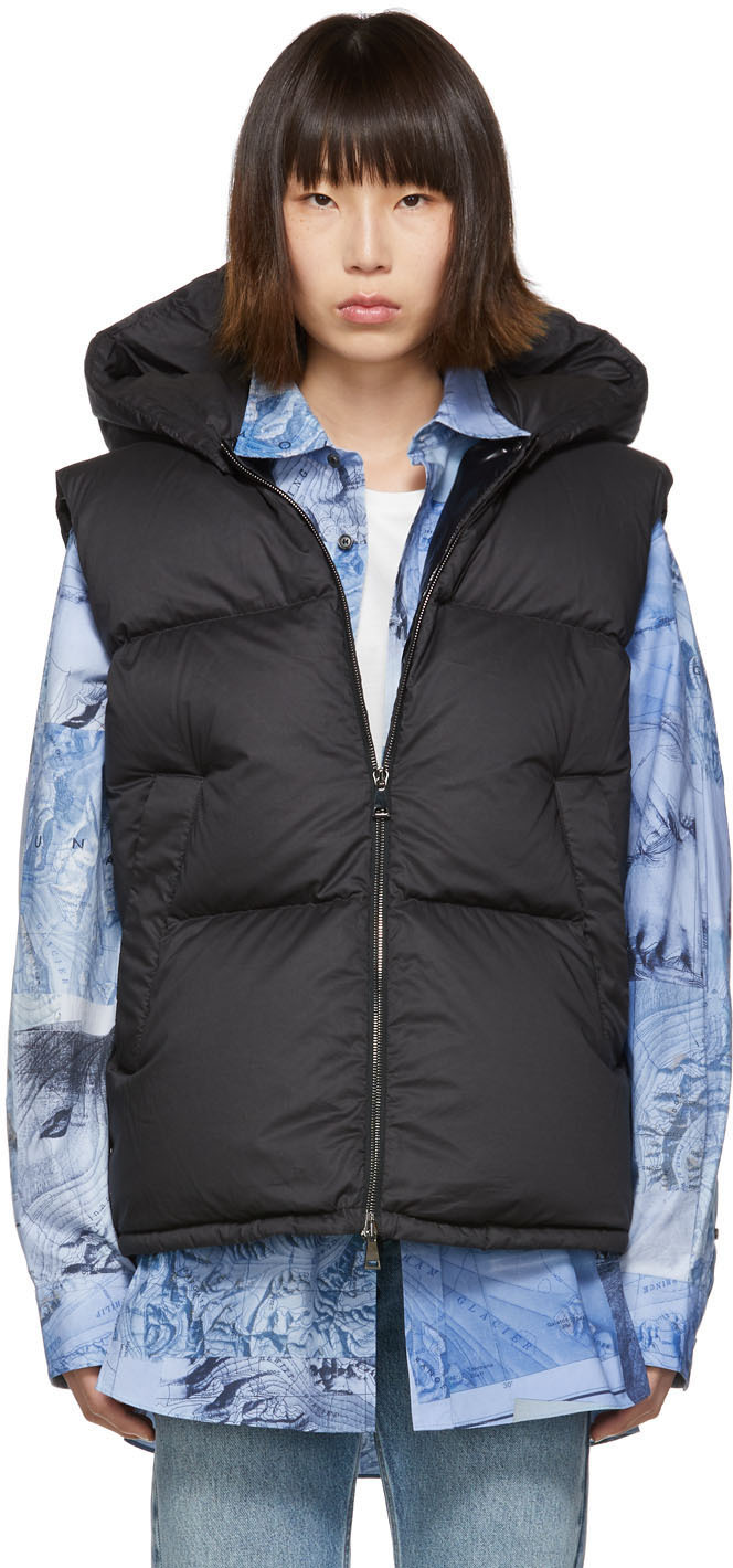 moncler black vest
