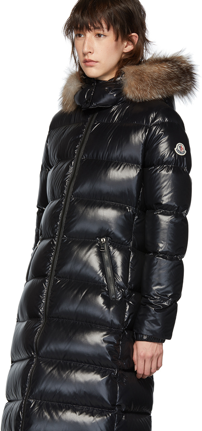 moncler long coat with fur hood