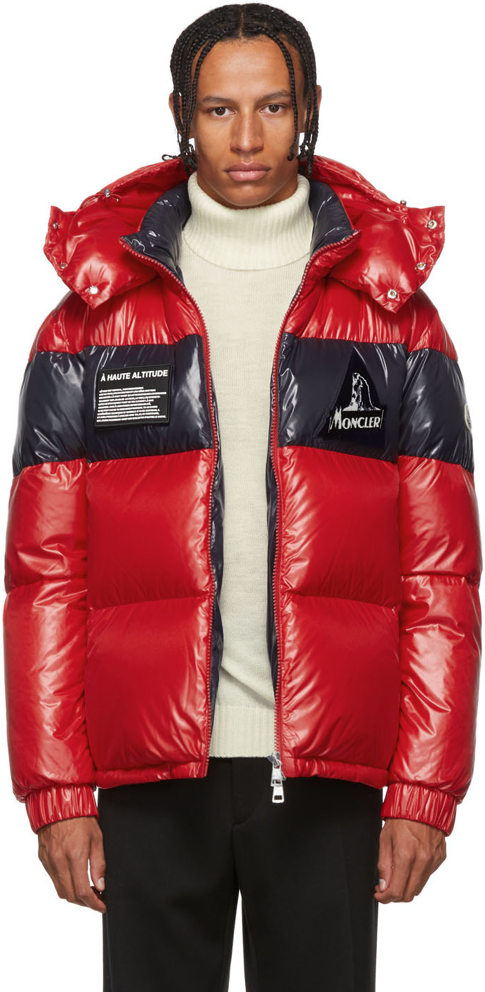red moncler womens coat