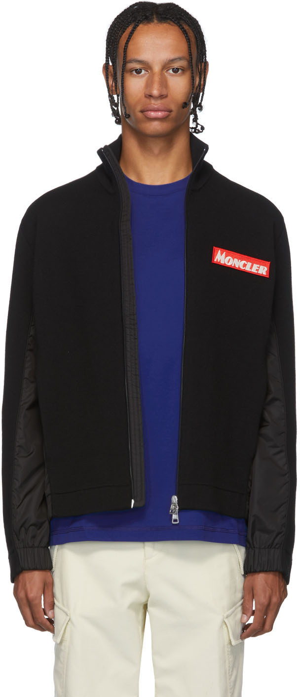 Black Maglione Tricot Jacket