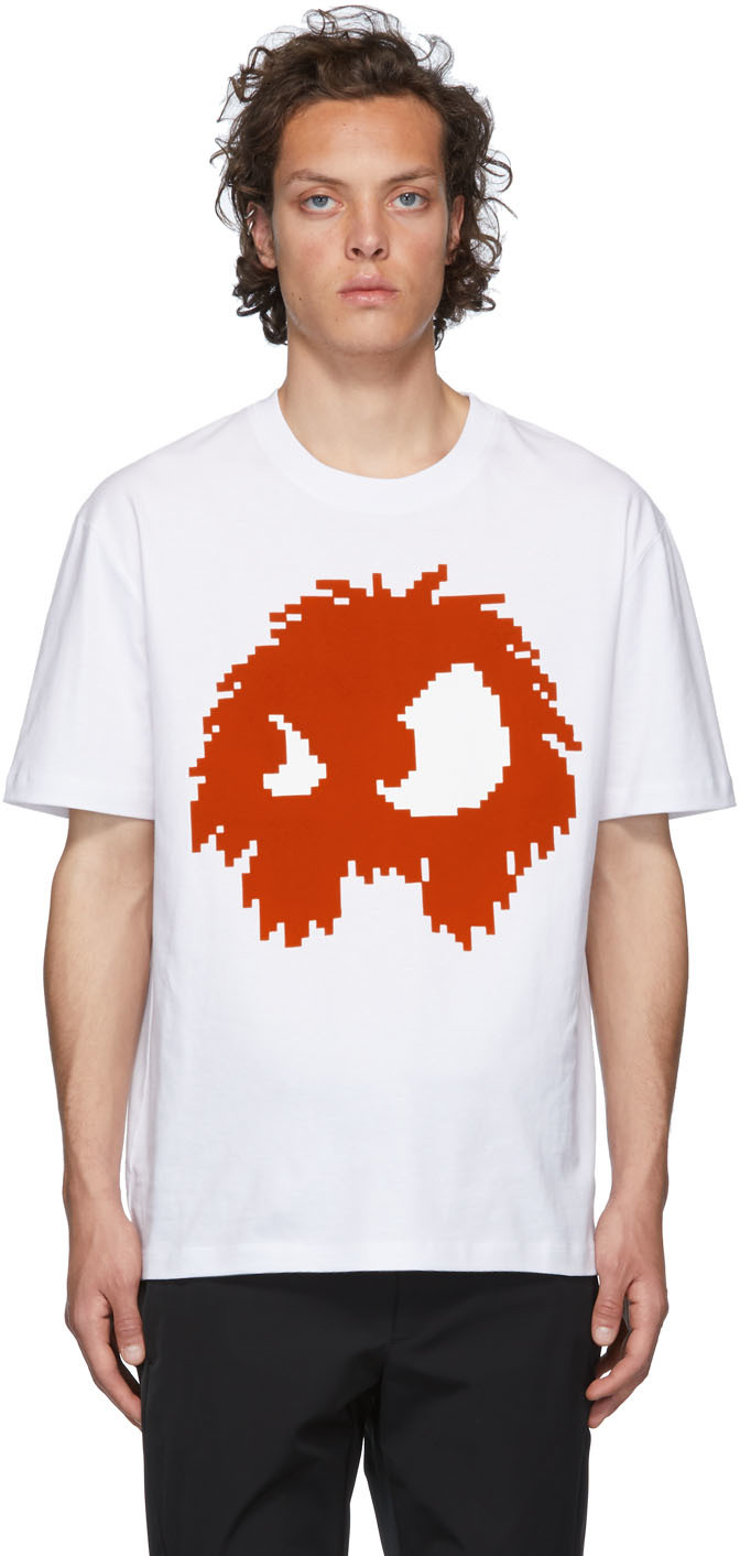 alexander mcqueen orange and white