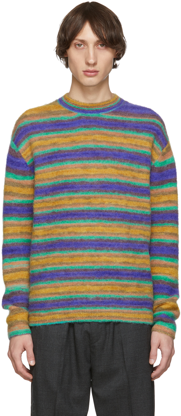 Acne Studios: Multicolor Striped Alpaca Sweater | SSENSE UK