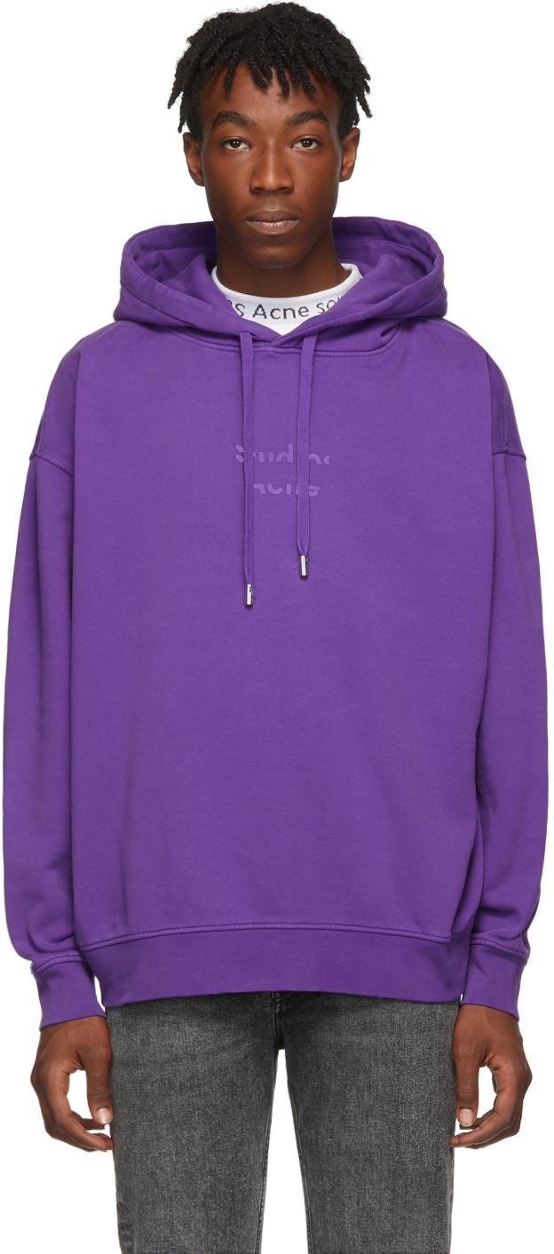 acne purple hoodie