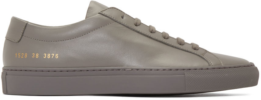 common projects grey leather