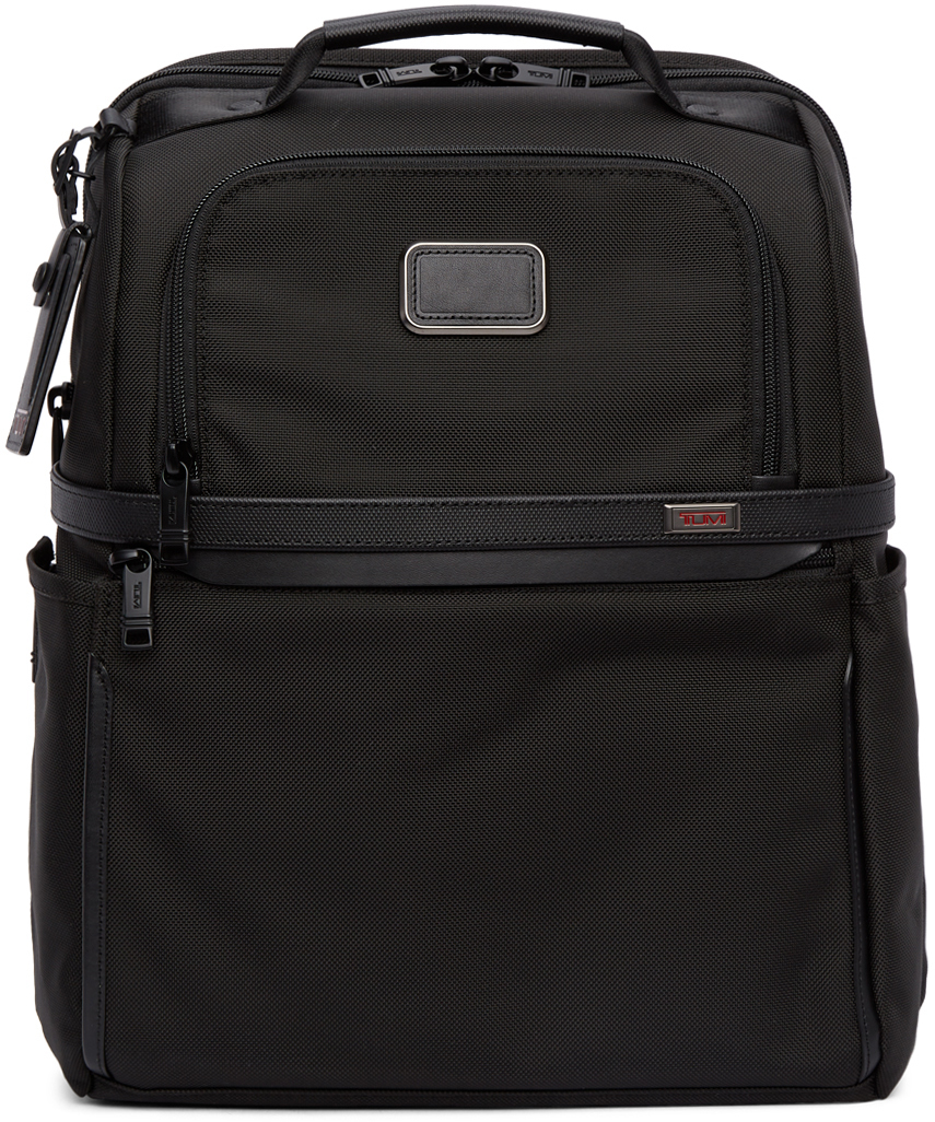 Tumi: Black Alpha 3 Slim Solutions Brief Pack® Backpack | SSENSE Canada