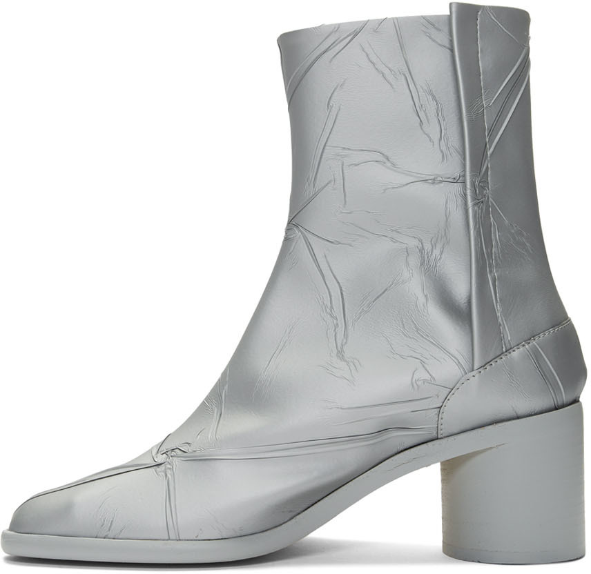 tabi boots silver