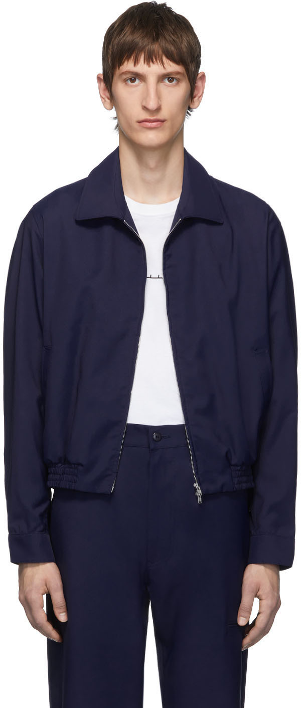 navy zip up jacket