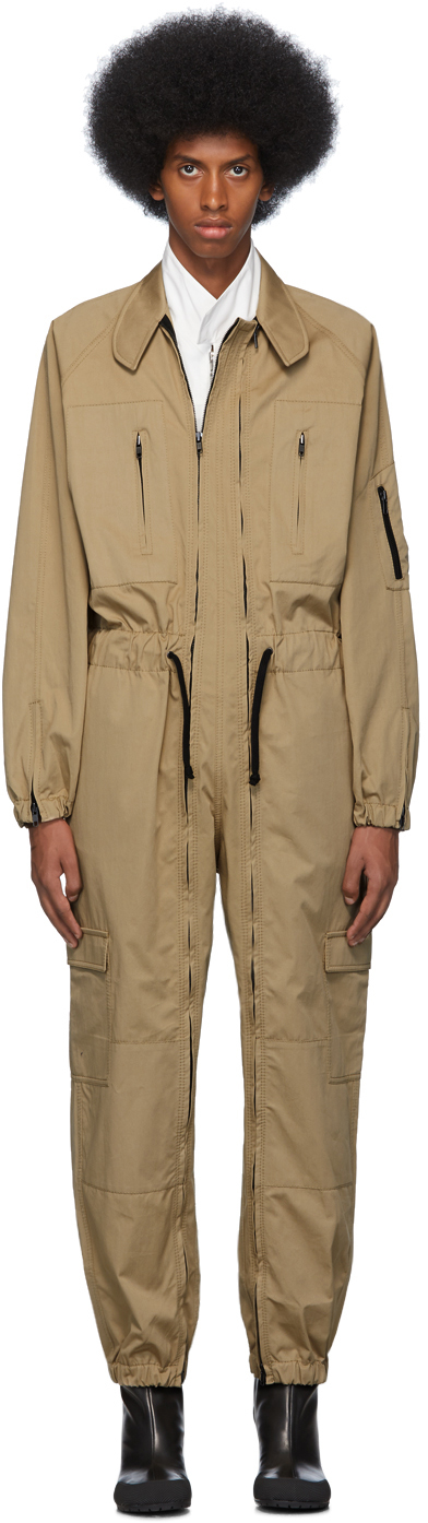 Random Identities: Beige Flight Suit | SSENSE