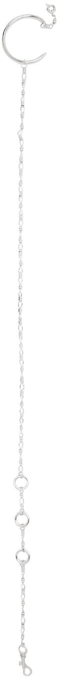 D heygere Silver Leg Keychain SSENSE