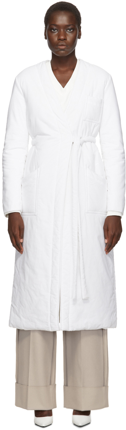 white wrap coat