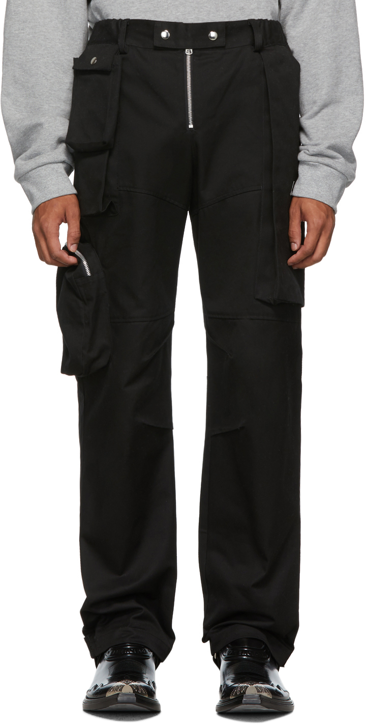 SPENCER BADU: Black Utility Pants | SSENSE Canada