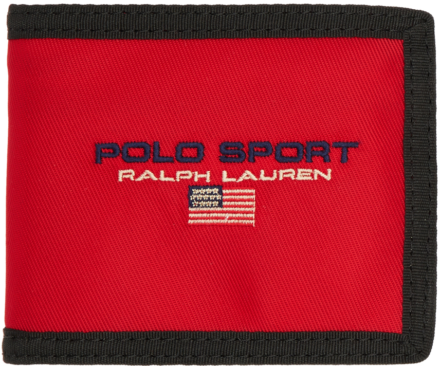 Polo Ralph Lauren: Red 'Polo Sport' Wallet | SSENSE