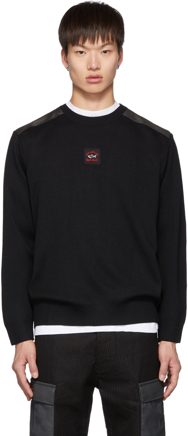 paul and shark black sweatshirt