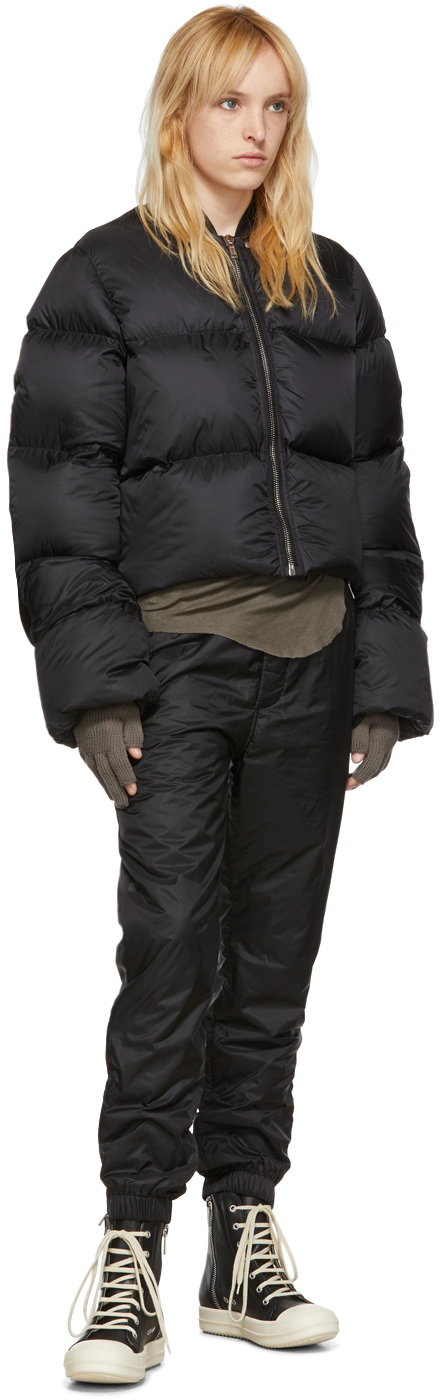 rick owens cropped puffer