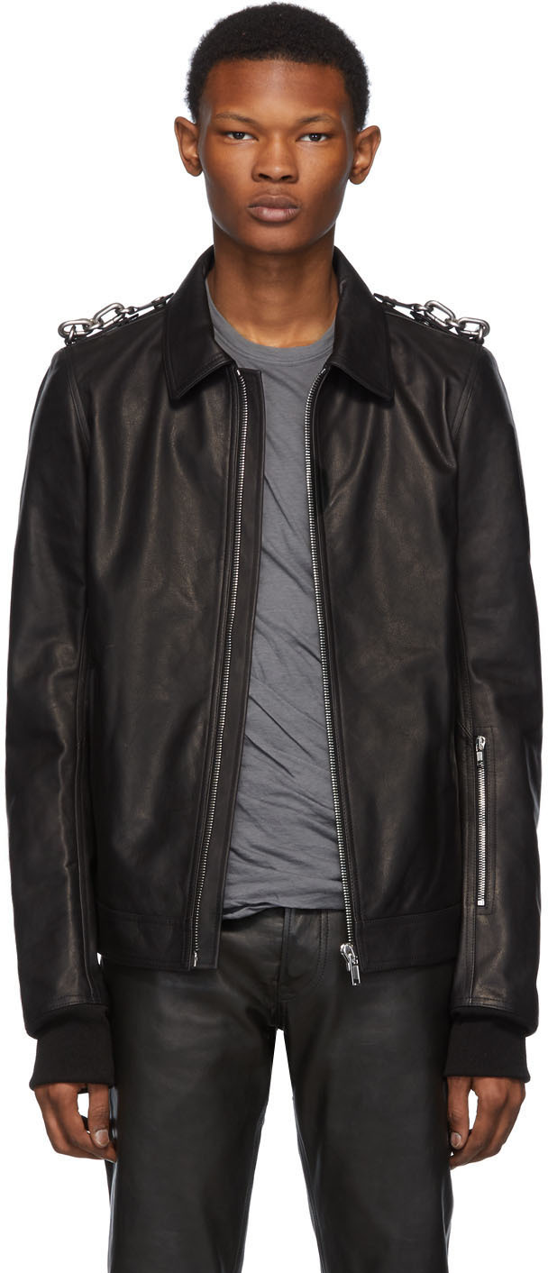 ギフト Rick Owens Rotterdam Leather Jacketジャケット - crumiller.com