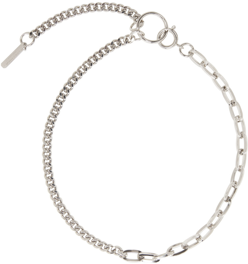 Justine Clenquet: Silver Hari Choker | SSENSE