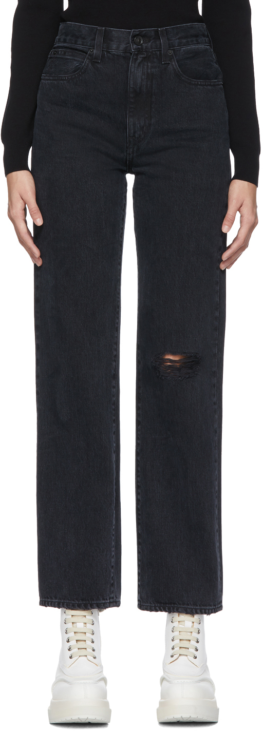 SLVRLAKE: Black London Jeans | SSENSE