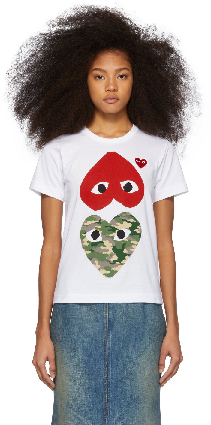 camo comme des garcon t shirt