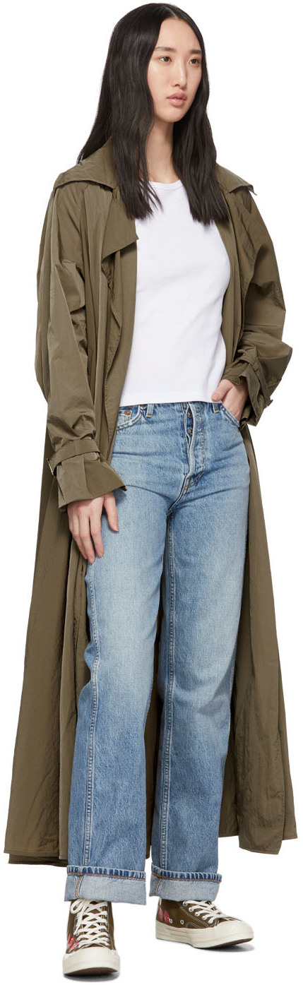 converse comme des garcons khaki