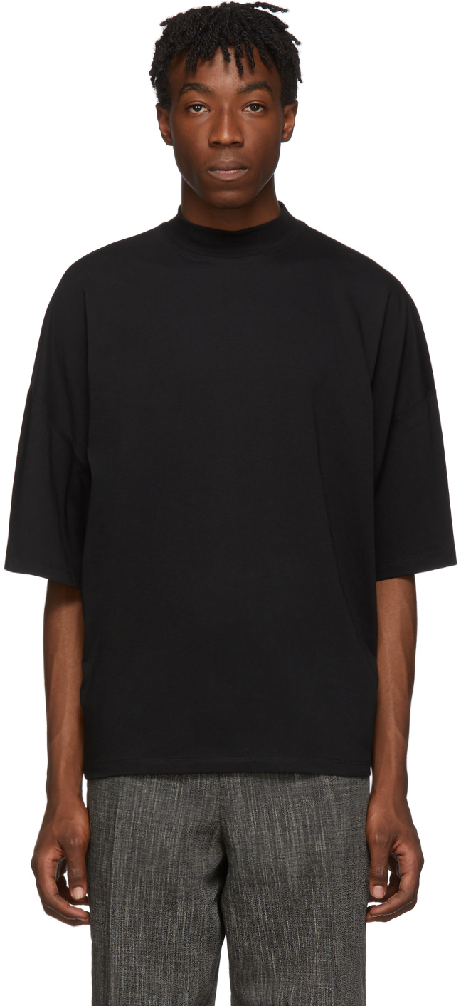 Jil Sander: Black Boxy Fit T-Shirt | SSENSE