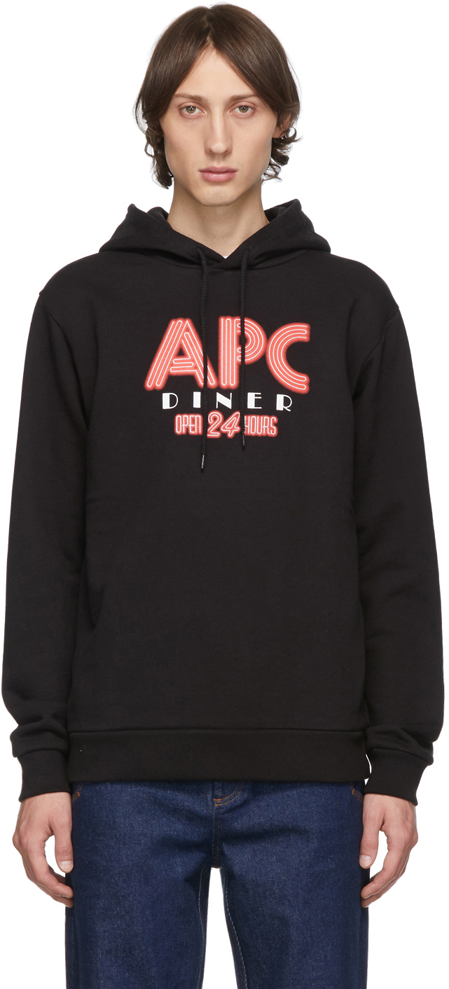 apc black hoodie