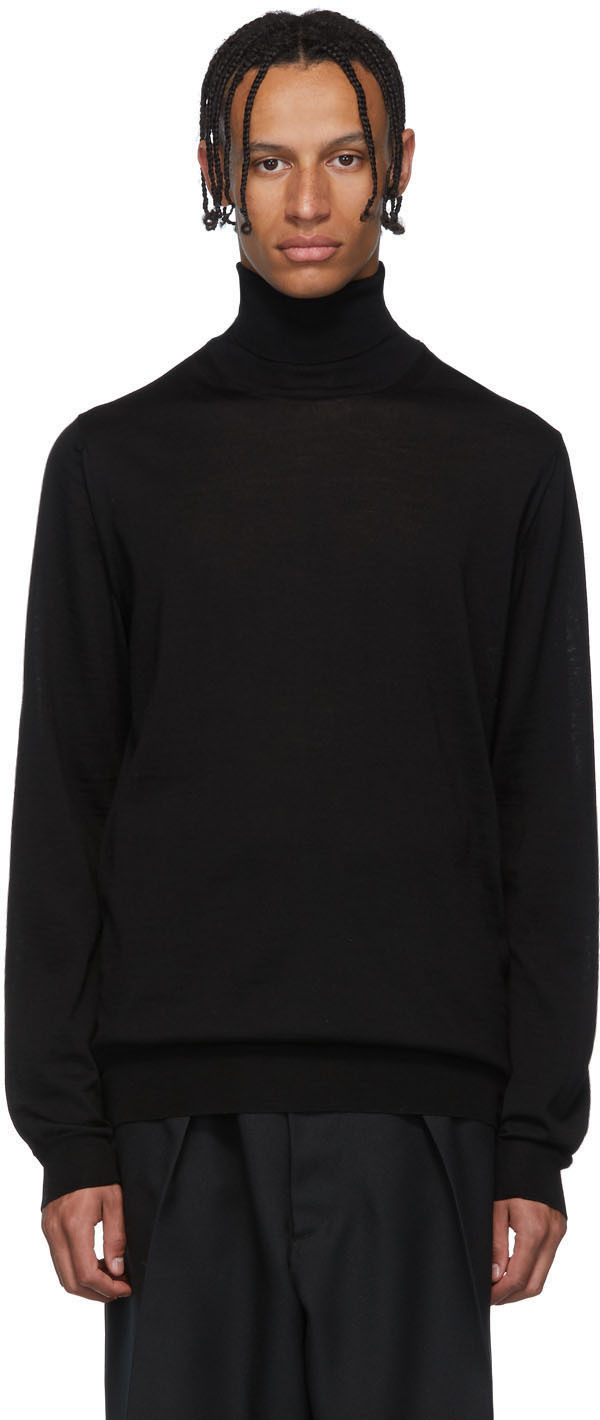 Lanvin: Black Wool Turtleneck | SSENSE