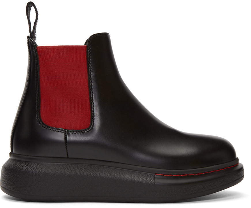 alexander mcqueen hybrid chelsea boots womens