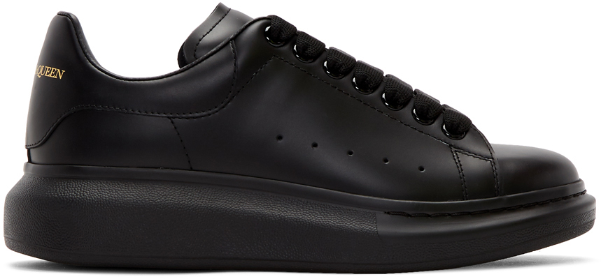 Alexander McQueen: Black Oversized Sneakers | SSENSE UK