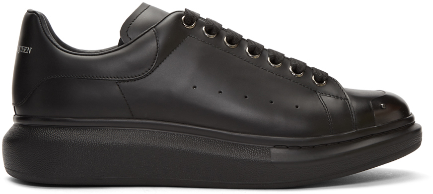 Alexander McQueen: Black Hardware Oversized Sneakers | SSENSE