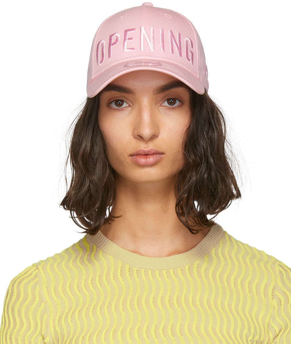 Opening Ceremony: SSENSE Exclusive Pink New Era Edition 49Forty Logo ...