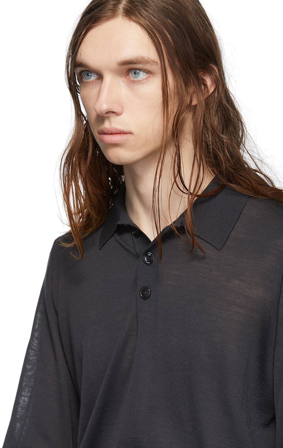 grey armani polo shirt