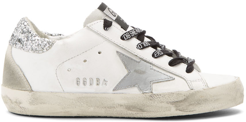 golden goose silver superstar sneakers