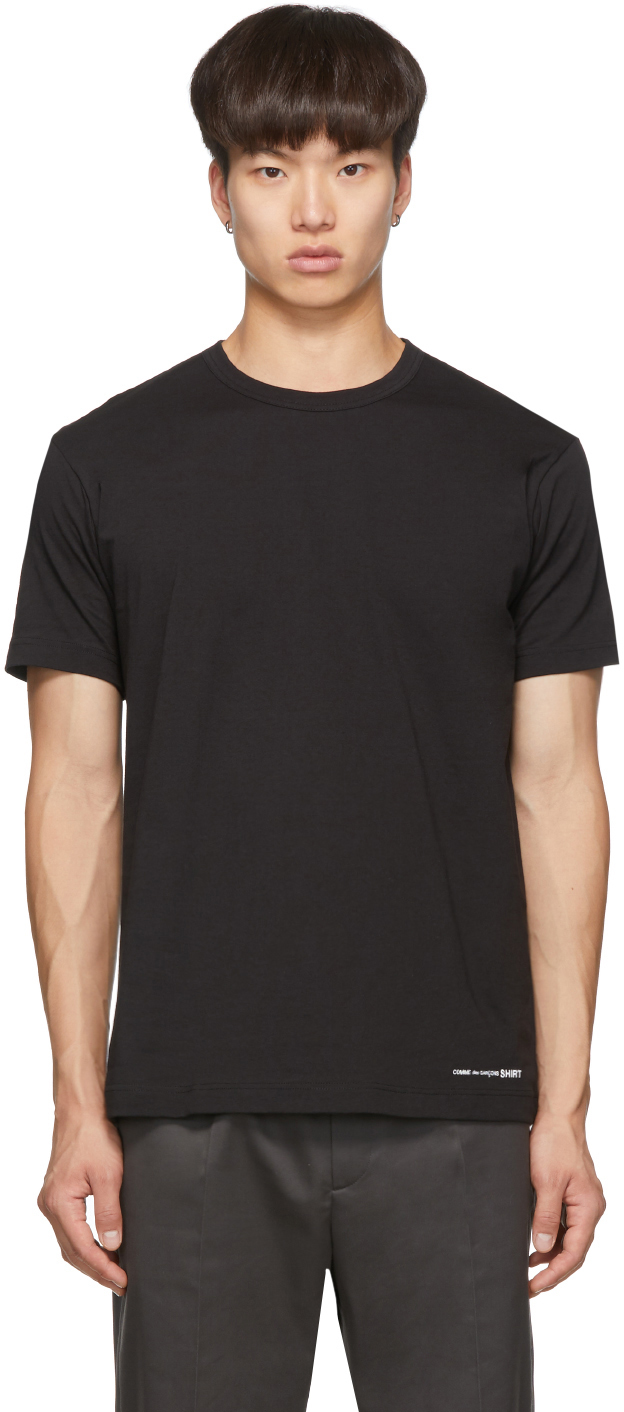 comme des garons t shirt homme brun