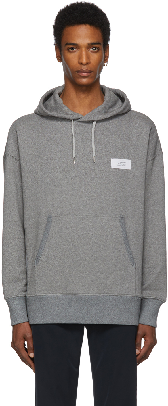 Grey 'Atelier Givenchy' Patch Hoodie 