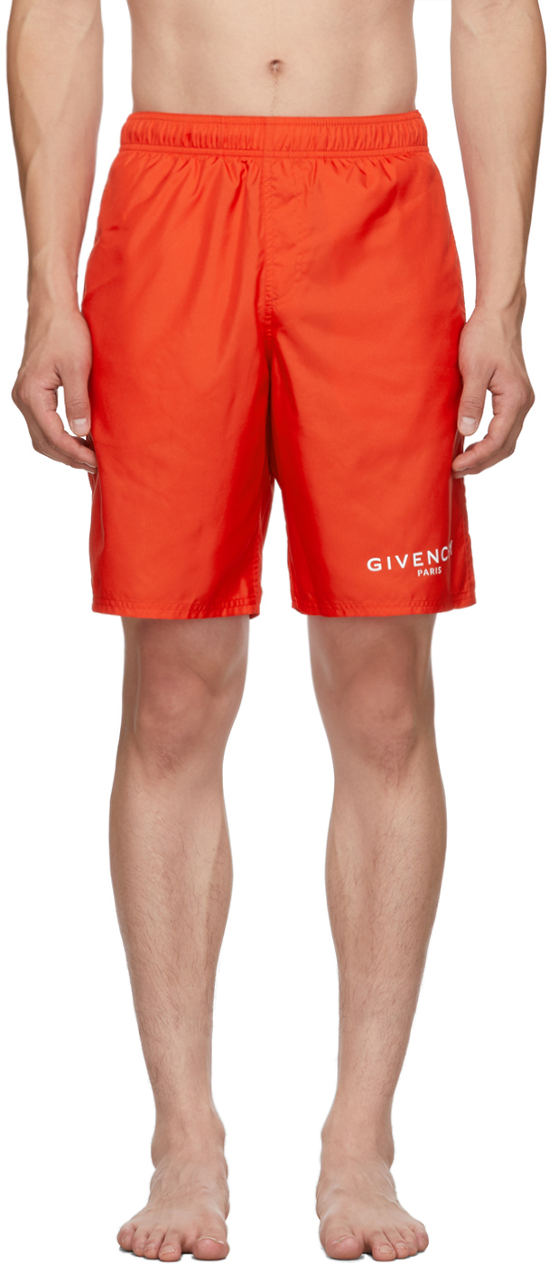 givenchy swim shorts red